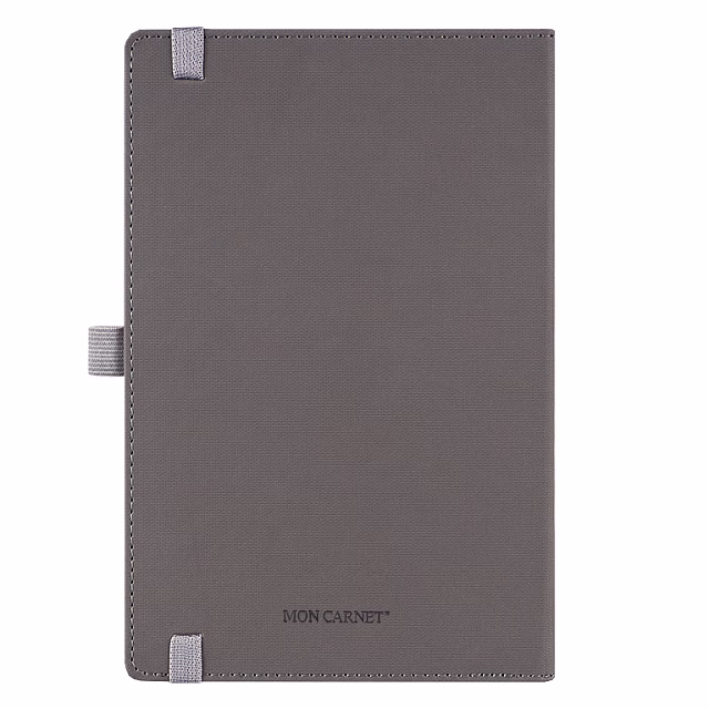 Ежедневник Alfa Note Pasu А5, серый/серый,  недатированный, в твердой обложке