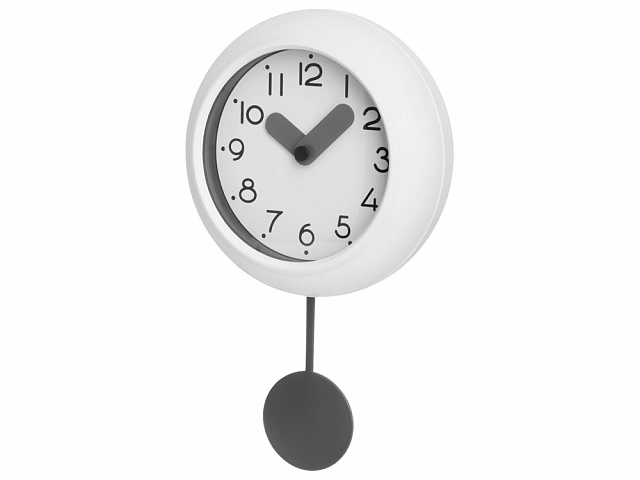 Настенные часы с маятником Pendulum, белый Настенные часы с маятником Pendulum, белый