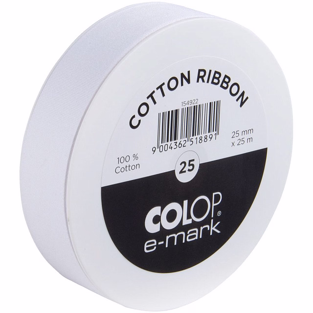 Лента Colop E-mark 25, белая Лента Colop E-mark 25, белая