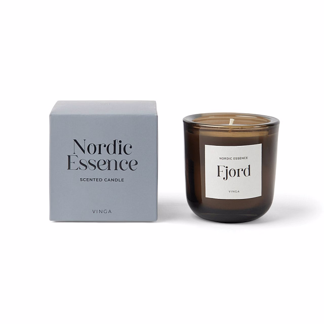 Маленькая ароматическая свеча VINGA Nordic Essence в стекле Маленькая ароматическая свеча VINGA Nordic Essence в стекле