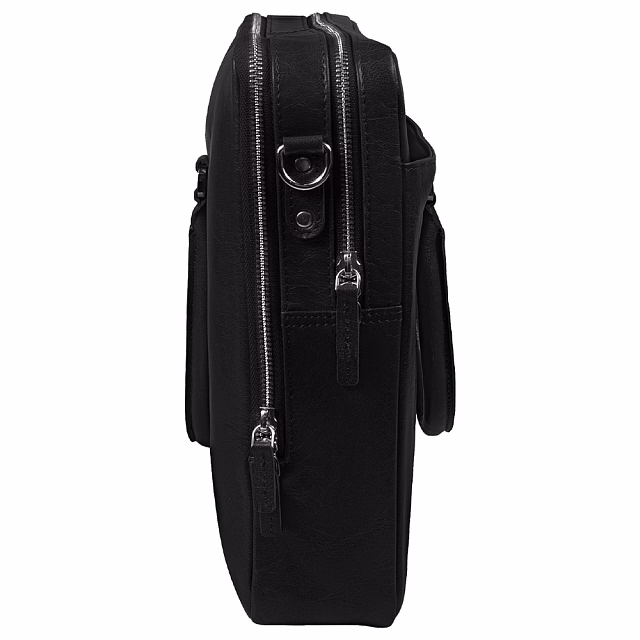 Портфель для ноутбука Vancouver Leather из натуральной кожи, черный