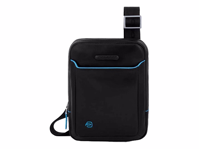 Сумка через плечо, Piquadro Blue Square, Черный Сумка через плечо, Piquadro Blue Square, Черный