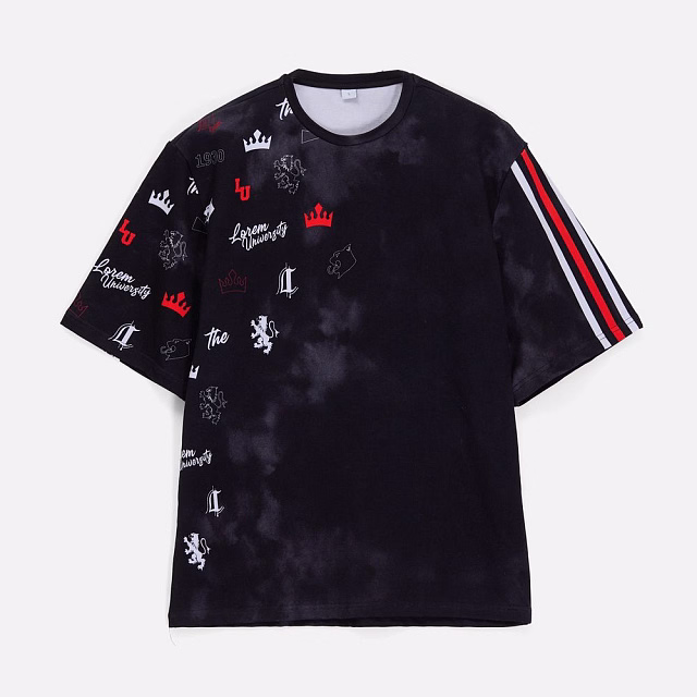Футболка оверсайз Originelli Terry с полной запечаткой на заказ Футболка оверсайз Originelli Terry с полной запечаткой на заказ