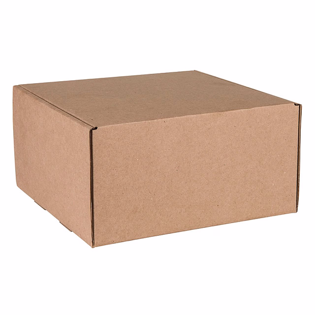 Коробка подарочная BOX, размер 20,5 x 21 x 11см, картон МГК бур., самосборная Коробка подарочная BOX, размер 20,5 x 21 x 11см, картон МГК бур., самосборная