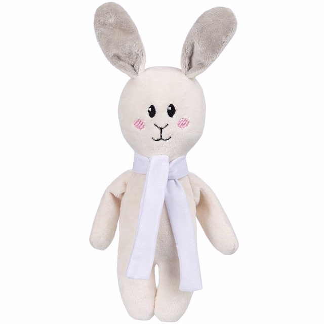 Игрушка Beastie Toys, заяц с белым шарфом Игрушка Beastie Toys, заяц с белым шарфом