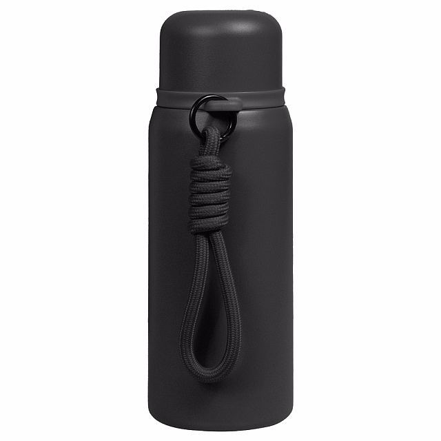 Термос вакуумный стальной La Vie с ремувкой  двухстеночный 500 мл матовый в подарочной упаковке, черный