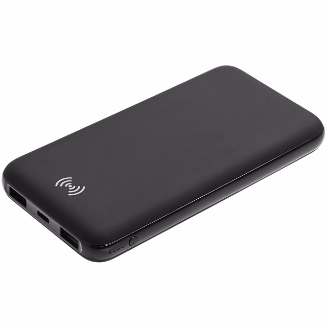 Aккумулятор Quick Charge Wireless 10000 мАч, черный Aккумулятор Quick Charge Wireless 10000 мАч, черный