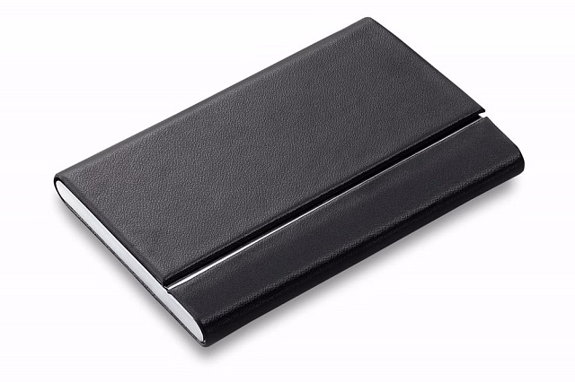 Футляр для визитных карт Slim, черный Футляр для визитных карт Slim, черный