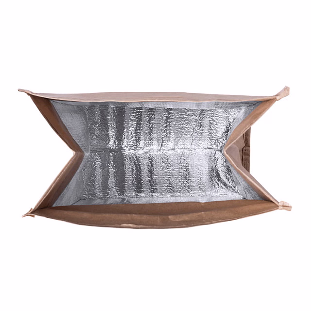 Термо-пакет для продуктов BAPOM, бумага ламинированная, алюминий, 2,3 л, 19 x 32 x 12 см, бежевый Термо-пакет для продуктов BAPOM, бумага ламинированная, алюминий, 2,3 л, 19 x 32 x 12 см, бежевый