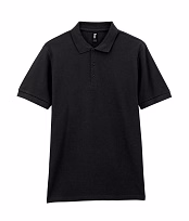 Футболка поло PREMIUM COTTON ADULT DOUBLE PIQUE, ЧЕРНЫЙ M