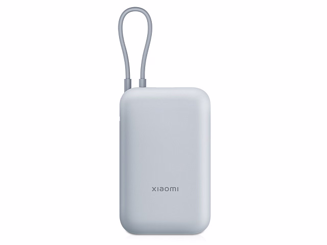 Внешний аккумулятор со встроенным кабелем Mi Power Bank 10000mAh (Integrated Cable) Ice Blue GL