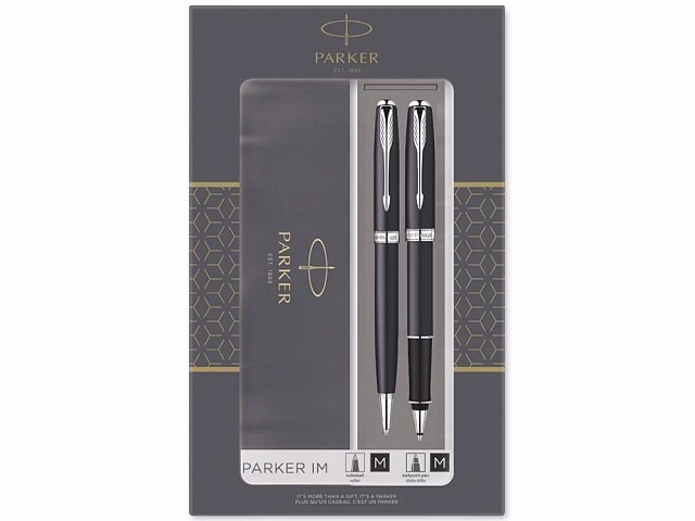 Набор из двух ручек Parker SONNET BLACK CT ручка роллер и шариковая ручка Набор из двух ручек Parker SONNET BLACK CT ручка роллер и шариковая ручка