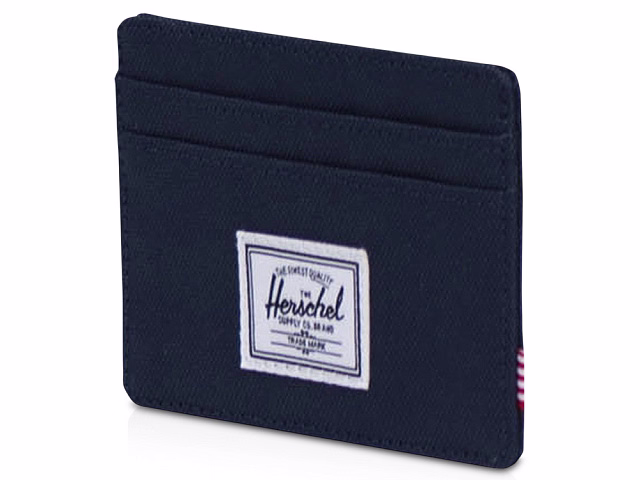 Herschel Charlie держатель для карт с RFID-защитой из переработанного материала - темно - синий navy Herschel Charlie держатель для карт с RFID-защитой из переработанного материала - темно - синий navy