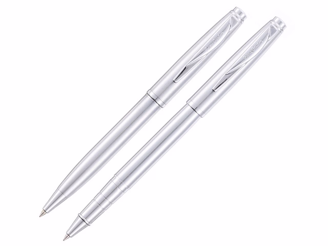 Набор Pierre Cardin PEN&PEN: ручка шариковая + роллер. Цвет - стальной. Упаковка Е. Набор Pierre Cardin PEN&PEN: ручка шариковая + роллер. Цвет - стальной. Упаковка Е.