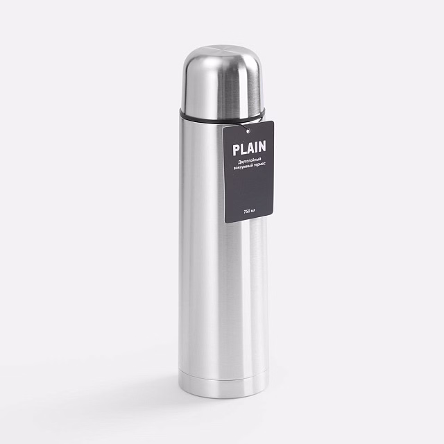 Термос Plain 750, ver.2, серебристый Термос Plain 750, ver.2, серебристый