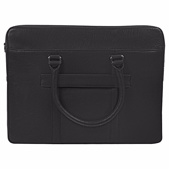 Портфель для ноутбука Vancouver Leather из натуральной кожи, черный