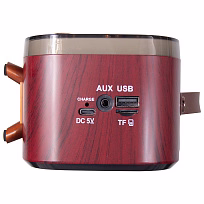 Ретро радио в стиле радиолы, диапазон частот  AM FM SW, USB, Bluetooth, Heritage Memories, со светодиодной подсветкой, цвет коричневый