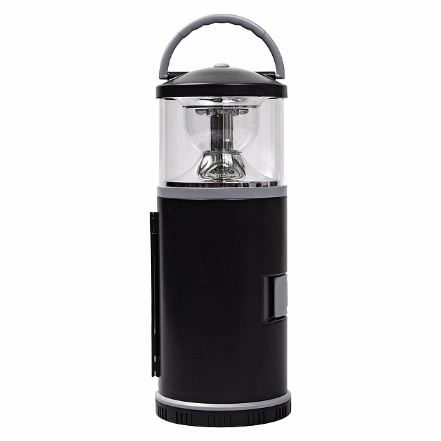 Набор инструментов Tools lantern cо встроенной лампой , 15 инструментов,  черный, в пластиковом футляре