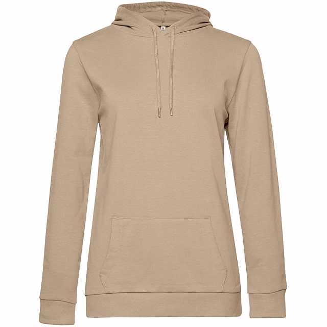 Толстовка с капюшоном женская Hoodie, бежевая Толстовка с капюшоном женская Hoodie, бежевая
