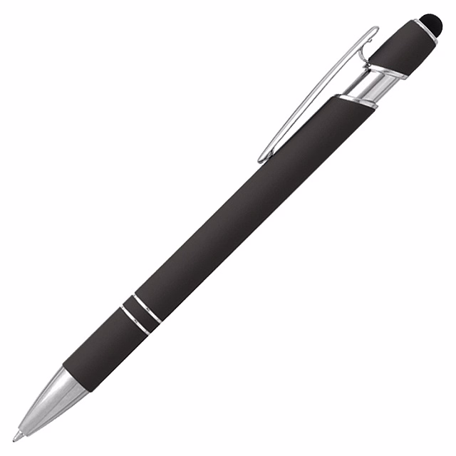 Ручка шариковая, Star Soft Touch Shiny Silver Requis, черная Ручка шариковая, Star Soft Touch Shiny Silver Requis, черная