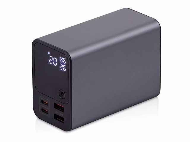 Внешний аккумулятор для ноутбуков EpIQ, 100 Вт, 30000 mAh, темно-серый Внешний аккумулятор для ноутбуков EpIQ, 100 Вт, 30000 mAh, темно-серый