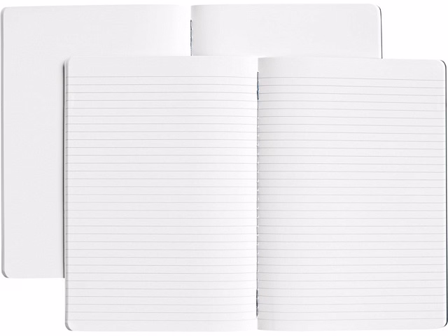 Комплект из двух блокнотов Karst® формата A5 с листами из каменной бумаги, slate grey