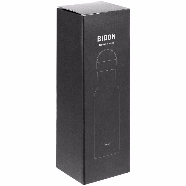 Термобутылка Bidon, черная Термобутылка Bidon, черная