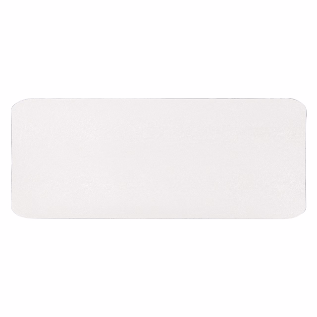 Шеврон Rectangle Cowhide размер 50*20 мм, белый, со скругленными углами Шеврон Rectangle Cowhide размер 50*20 мм, белый, со скругленными углами