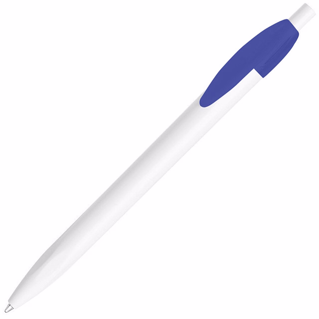 Ручка шариковая X-1 WHITE, белый/синий непрозрачный клип, пластик Ручка шариковая X-1 WHITE, белый/синий непрозрачный клип, пластик