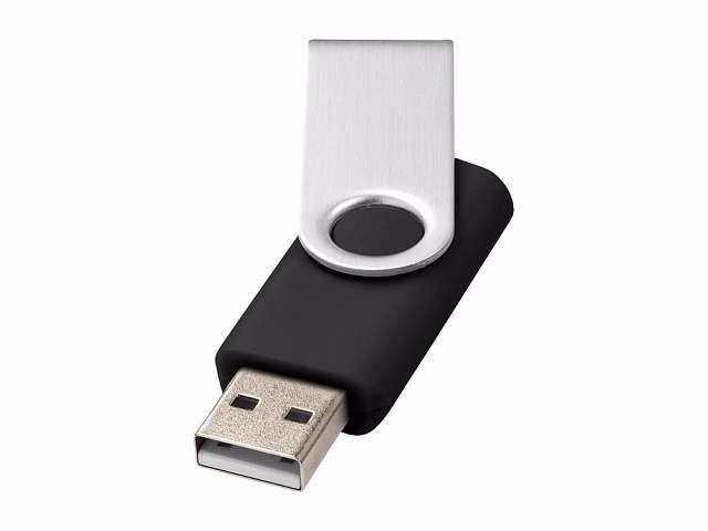 Флеш-карта Rotate USB 2.0 на 2 Гб, черный Флеш-карта Rotate USB 2.0 на 2 Гб, черный