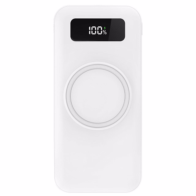 Внешний аккумулятор Authority с беспроводной зарядкой (5W), 10000 mAh, белый