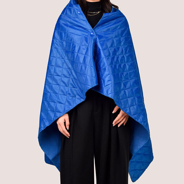 Плед PONCHO, синий