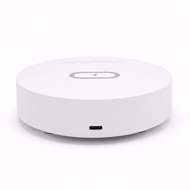Часы с беспроводной зарядкой Dovel 3в1, белый