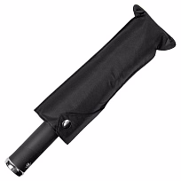 Зонт складной автоматический, Forest Lotus Flashlight, диаметр 100 см, радиус 23 дюйма, 9 панелей, в подарочной коробке,  черный