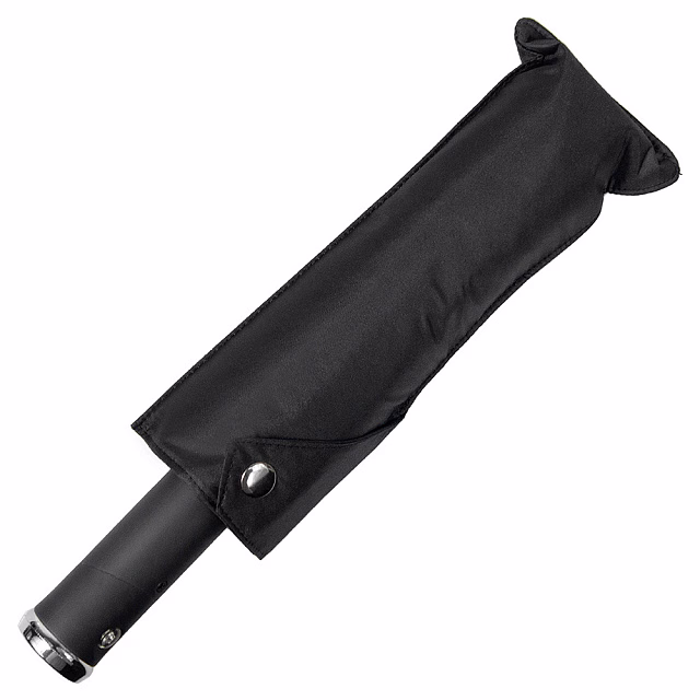Зонт складной автоматический, Forest Lotus Flashlight, диаметр 100 см, радиус 23 дюйма, 9 панелей, в подарочной коробке,  черный