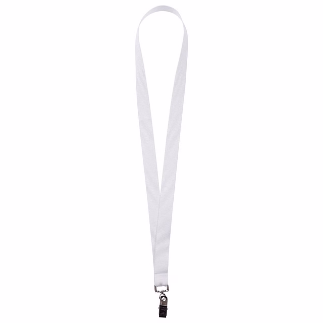 Лента для бейджа Neckband, белая Лента для бейджа Neckband, белая