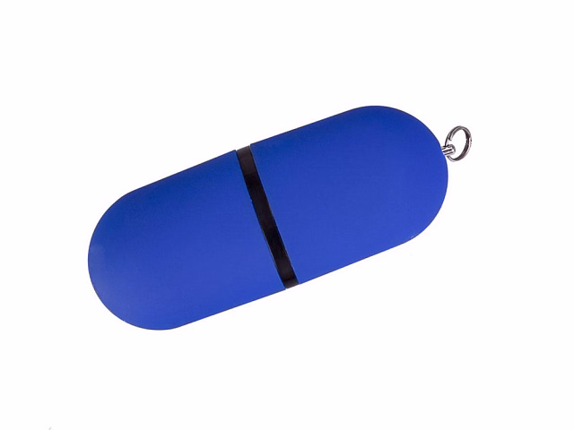 USB-флешка на 16 ГБ, с покрытием soft-touch, синий USB-флешка на 16 ГБ, с покрытием soft-touch, синий
