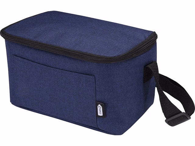 Tundra сумка-холодильник на 6 банок из переработанного РЕТ-пластика - Heather navy Tundra сумка-холодильник на 6 банок из переработанного РЕТ-пластика - Heather navy