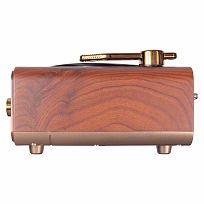 Ретро радио в стиле радиолы, Heritage Nostalgia, диапазон частот  AM FM SW, с USB порт,  Bluetooth, цвет коричневый