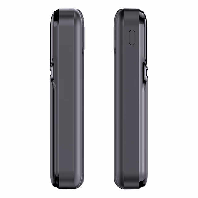 Внешний аккумулятор (powerbank) «Lumen», софт тач, 10 000 mAH, с тремя зарядными шнурами, 22,5W super fast charge, Power Delivery (PD) 20W (dfnn), QC3.0, черный