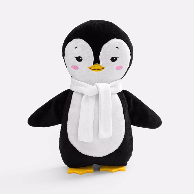 Мягкая игрушка Beastie Toys, пингвиненок с белым шарфом Мягкая игрушка Beastie Toys, пингвиненок с белым шарфом