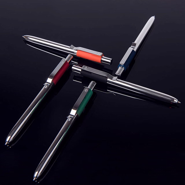 STAPLE, ручка шариковая, хром/зеленый, алюминий, пластик STAPLE, ручка шариковая, хром/зеленый, алюминий, пластик