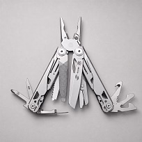 Мультитул Stinger, 107 х 40 мм, 20 функций, нержавеющая сталь, серебристый, в комплекте нейлоновый чехол, в картонной коробке