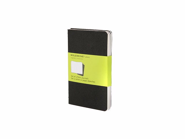 Записная книжка Moleskine Cahier (нелинованный, 3 шт.), Pocket (9х14см), черный Записная книжка Moleskine Cahier (нелинованный, 3 шт.), Pocket (9х14см), черный