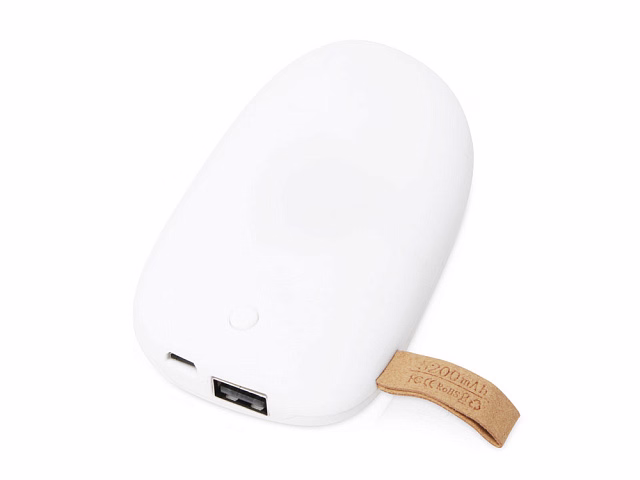 Внешний аккумулятор в форме камня Stone, 5200 mAh, белый (Р) Внешний аккумулятор в форме камня Stone, 5200 mAh, белый (Р)