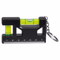 Брелок уровень Tools Pocket level, пластиковый, черный