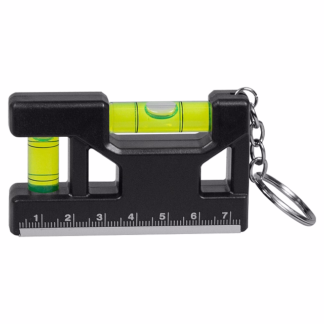 Брелок уровень Tools Pocket level, пластиковый, черный Брелок уровень Tools Pocket level, пластиковый, черный