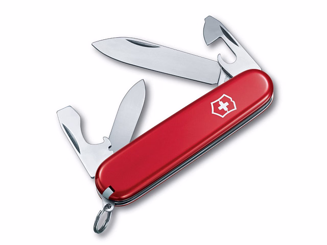 Нож перочинный VICTORINOX Recruit, 84 мм, 10 функций, красный Нож перочинный VICTORINOX Recruit, 84 мм, 10 функций, красный