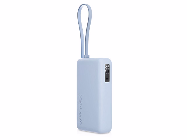 Внешний аккумулятор со встроенным кабелем Xiaomi 67W Power Bank 10000 (Integrated Cable) Ice Blue Внешний аккумулятор со встроенным кабелем Xiaomi 67W Power Bank 10000 (Integrated Cable) Ice Blue