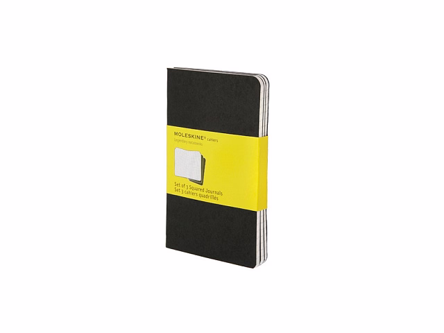 Записная книжка Moleskine Cahier (в клетку, 3 шт.), Pocket (9х14см), черный Записная книжка Moleskine Cahier (в клетку, 3 шт.), Pocket (9х14см), черный